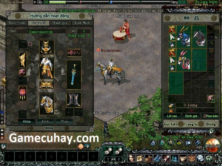 nhận được tất cả ngựa vip từ npc hỗ trợ