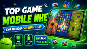 Top game mobile nhẹ cho Android cấu hình thấp đáng chơi nhất